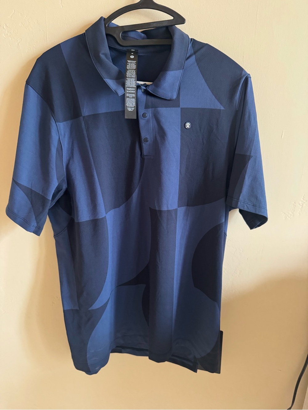 lululemon athletica Men’s Dark Navy Patterned Polo